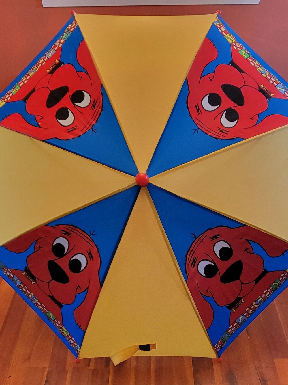 Children's Yellow & Blue Clifford-Style Party Umbrella